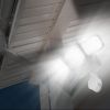 Solar Lights Outdoor 188 LEDs 1600lm Solar Security Lights Motion Sensor Lights 270Â°Lighting Angle Waterproof - White