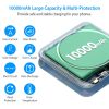Magnetic Wireless Power Bank 10000mAh Magnetic Portable Charger MagSafe Wireless Power Bank Fit for IOS Phones 14/13/12/11 Series - Black