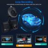 1080P Car DVR 3in Camera Dash Cam Camcorder Camera Recorder with 100Â° Angle Loop Recording Motion Detection - Black