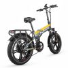 ZHENGBU HM20 Folding 20 Inch 750W Power Portable Electric Bicycle - yellow - 750w