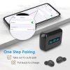 5.1 TWS Wireless Earbuds Headphone in-Ear Earphone Headset with Charging Case - Black