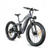 Electric Bike750W 48V 17AH 120KM 150KG 26KENDA fat tires Shimano 21S shifting + LCD meter + USB charging hole Electric Mountain Bike - Grey