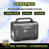 POWERWIN 320Wh Portable Power Station PPS320 Solar Generator 300W LiFePO4 Battery PD100W Fast Charge Gas Boiler Camping Inverter - US PLUG 110V