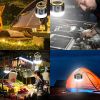 LED Solar Camping Light USB Rechargeable Bulb Outdoor Tent Lamp Portable Lantern Night Emergency Bulb Flashlight BBQ Hiking Tool - Basic
