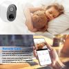 1080P FHD WiFi IP Camera Two-Way Audio Security Surveillance Camera IP65 Waterproof Network Camcorder - White