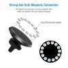 Qi Wireless Car Charger Magnetic Car Phone Charger 5W Charging Pad Air Vent Phone Mount Holder - Black