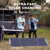 Portable Power Station LiFePO4 Solar Generator 1.2Hrs 80% Recharged Parallel to Get Double Capacity UPS Supported - 1800W 1024Wh