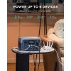 Portable Power Station RIVER 2, 256Wh LiFePO4 Battery/ 1 Hour Fast Charging, 2 Up to 600W AC Outlets, Solar Generator - Default