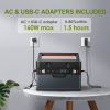 ALLPOWERS 700W Portable Power Station 606Wh Solar Generator, 110V/220V Power Supply For Camping Outdoor RV, Laptop and Emergency - us