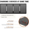Portable Solar Generator, 300W Portable Power Station with Foldable 60W Solar Panel, for Home Use RV Outdoor Camping Adventure - Default