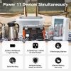 Portable Power Station 560W, FF Flashfish Solar Generator 520Wh/140400mAh, 11 Outputs For Multiple Use, Backup Power Battery - Default
