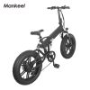 Electric bicycle MK011 20 inch foldable electric snowmobile 750W 10.4ah - black