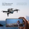 S65 Drone No Camera WiFi Collapsible RC Quadcopter Helicopter Toy-Black-1 Battery - Dual Camera 4K - Orange/3 Batteries