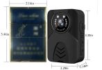 PV9 V9 Mini Camera 4K 1800P Police Camera Wide Angle Small DVR Camera Digital Video Recorder Dashcam Body Cam Camcorder - 32GB