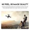 E88 Drone 1080P HD Camera WiFi Collapsible RC Quadcopter Helicopter Toy-Black-1 Battery - 4K - Black/3 Batteries
