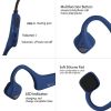 Sport Wireless Bone Conduction Earphones – Open-Ear Safety Design, IPX6 Sweatproof, 8 Hrs Call, US Dropship - Blue