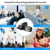 HD 1080P Digital Video Camcorder 2.7in 16X Zoom DV Camera 270Â° Rotation Rechargeable Kid Camera w/Fill Light Selfie - Red