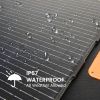 200W Portable Solar Panel Charger Waterproof Power Station with Adjustable Kickstand Monocrystalline Solar Cells Quick Energy - Default