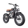 EMB001 Fat Tires Off Road Electric Bike  1200W Powerful Motor - black