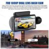 Dual Lens Car DVR Dash Cam Video Recorder G-Sensor Front and Rear Camera