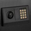 E50EA Home Use Electronic Password Steel Plate Safe Box Black - As Picture