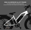 AOSTIRMOTOR 26 750W Camouflage Electric Bike Fat Tire P7 48V 12.5AH Removable - Default