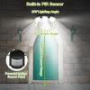 Solar Lights Outdoor 188 LEDs 1600lm Solar Security Lights Motion Sensor Lights 270Â°Lighting Angle Waterproof - Black