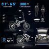 ZHENGBU K6 16" dual full suspension electric bicycle 36v 48v 400w mini ebike 16 inch folding kids electric bike - 20 - 10.4ah