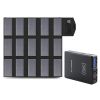 ALLPOWERS 100W 18V 12V Portable Solar Panel Foldable Solar Battery Charger for Laptop Mobile Phone Power Station Travel Camping - Black