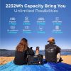 OUPES Portable Power Station-2400W LiFePO4 2232Wh for Outdoor RV Camping - as picture