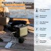FF Flashfish 230V Portable Power Station 550Wh Solar Generator 600W(Peak 1000W) AC Outdoor Socket RV Van Camping Fishing Home - 110V US (Gofort)