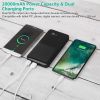 20000mAh Portable Charger Power Bank External Battery Pack with Digital Display Dual USB Charge Ports - Black