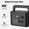 Portable Power Station 350W, 260Wh/70,000mAh Backup Lithium Battery, 110V Pure Sine Wave Power Bank with 2 AC Outlets,Portable - Default