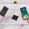 20000mAh Portable Charger Power Bank External Battery Pack with Digital Display Dual USB Charge Ports - Blue