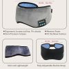 Sleep Mask; WirelessSleeping Headphones Music Earbud EyeMask For Side Sleepers Men; Women Girl Ultra Soft Thin Speakers Cool - Dark Grey