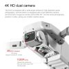 Drone S107 GPS 5G WiFi Professional 4K HD Dual Camera Aerial Photography Quadcopter-1 Battery - 4K HD - Grey/3 Batteries