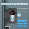 Anti-Theft Video Doorbell Mount Door Camera Holder for Apartment Home Office Renters - Black