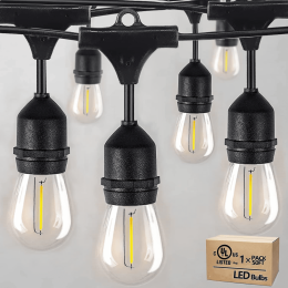 Outdoor LED string lights