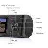 R300 1080P HD Car DVR Camera Dual Lens GPS Camera Dash Cam Rear View Video Recorder DashCam Car DVRs built in 32GB - black