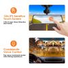 4K Car DVR 12in Dash Cam Camcorder  G-sensor - Black