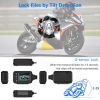 MT30 New Motorcycle Dash Cam 1080P Full HD Front Rear View Camera Waterproof Motorcycle Dual-Lens Driving GPS Recorder Box built in 32GB - black