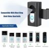 Anti-Theft Video Doorbell Mount Door Camera Holder for Apartment Home Office Renters - Black