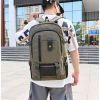 2023 New Outdoor Travel Camping Bag Computer Bag Mountaineering Bag Large Capacity Backpack for Men Canvas High School Backpacks - brown