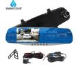 XH302 Smartour Car Dvr Recorder Camera Rearview Mirror Auto Dvr Dual Lens  32GB - black