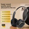 New explosive models Merad retro headset Bluetooth headphones compact wireless Bluetooth 5.4 bass music - black