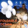 Solar Outdoor Lights Folding LED Soccer Light Bulb Portable Emergency Solar Lamp USB Charge Search Light For Camping Hiking Home - Dual battery - CN