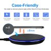 Wireless Charger Qi-Certified Ultra-Slim 5W Charging Pad for iPhone XS MAX/XR/XS/X/ 8/8 Plus - Black
