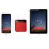 Portable Power Bank Mini External Battery Pack Charger w/ Dual USB Ports - Red