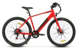 Electric Bicycle 36V 350W 10AH 7S speed 80KM 150KG +APP disc brake front and rear lights 700C*45C KENDA spoked wheel E Bike - Red