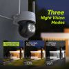 SANNCE 5MP Wireless Security Camera Smart Full Color Two Way Voice Human Detection Surveillance CCTV WIFI Protection Camera350 ° - 1Pcs Camera